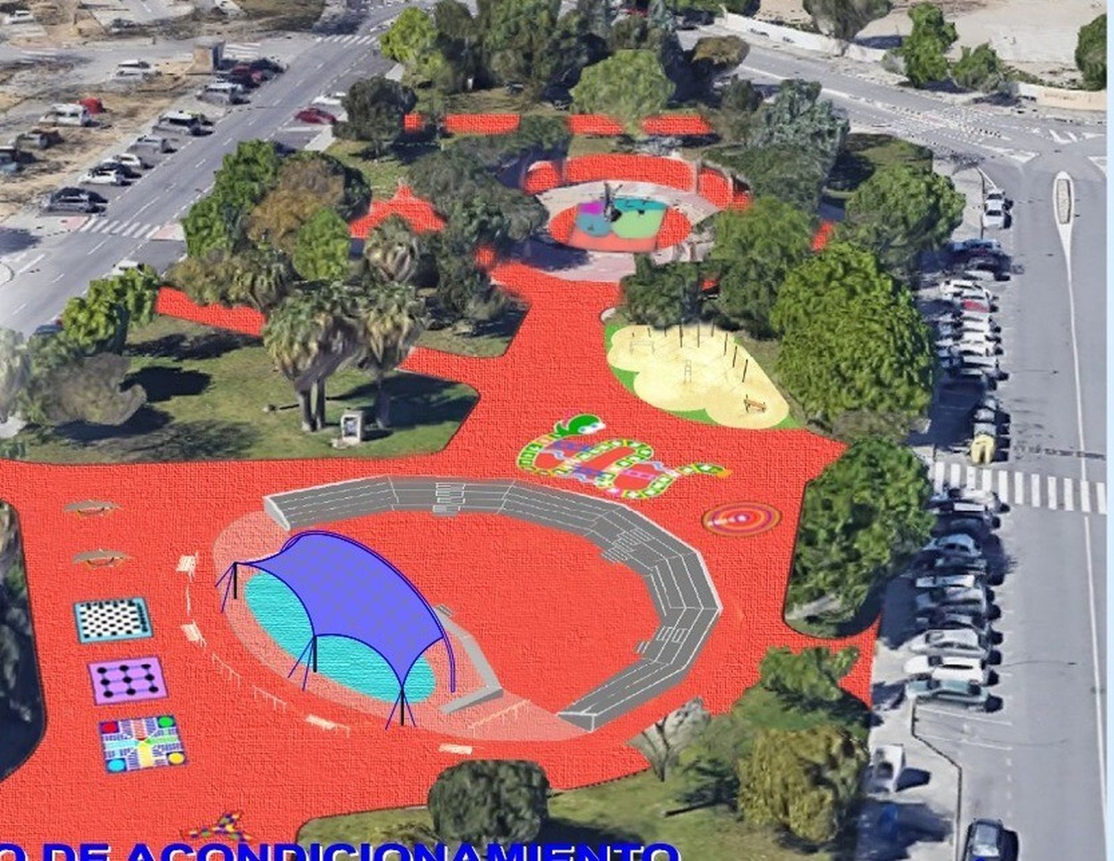 Imagen del futuro parque de La Granja