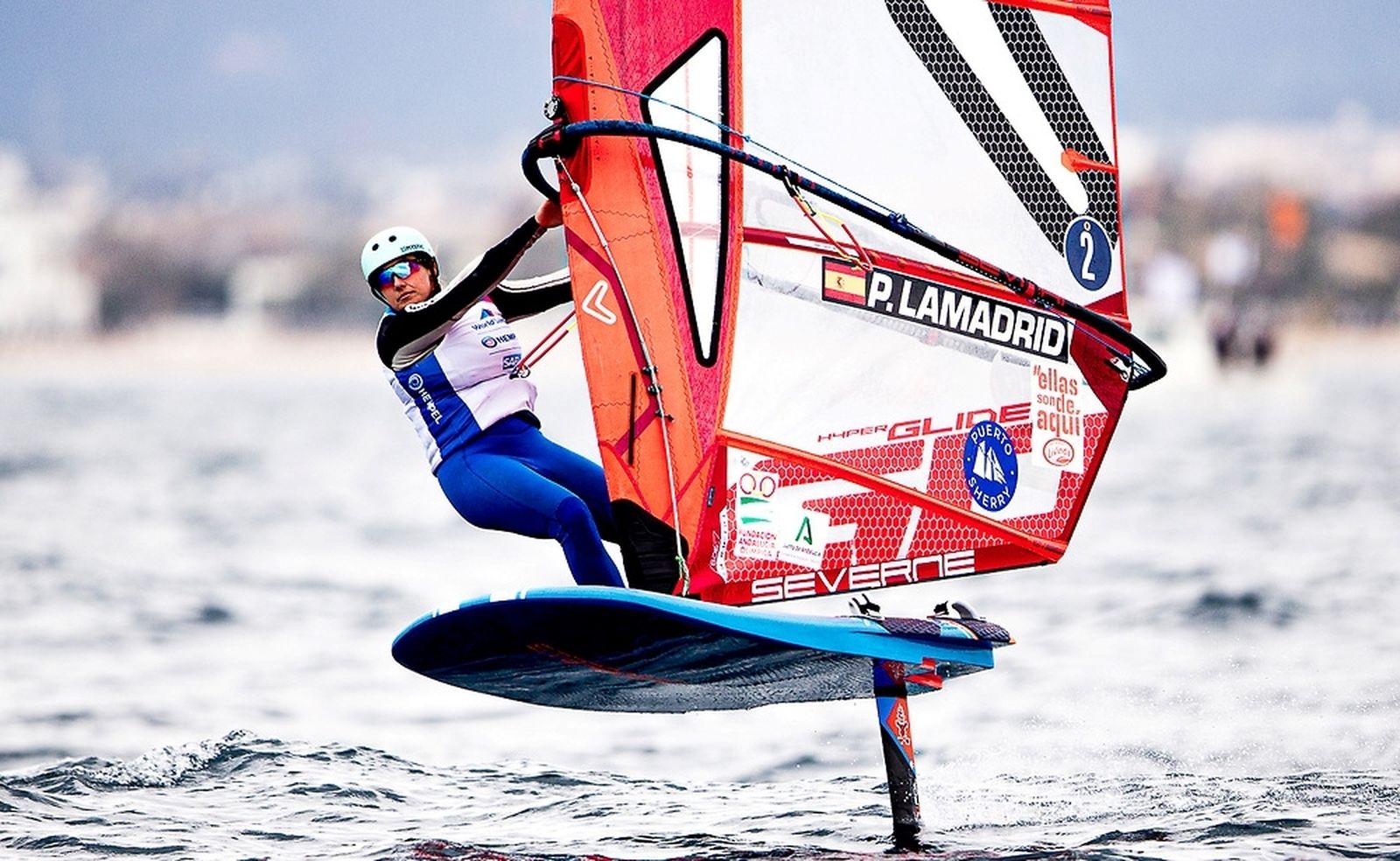 Pilar Lamadrid, durante una de las regatas en el reciente Trofeo Princesa Sofía en Palma.