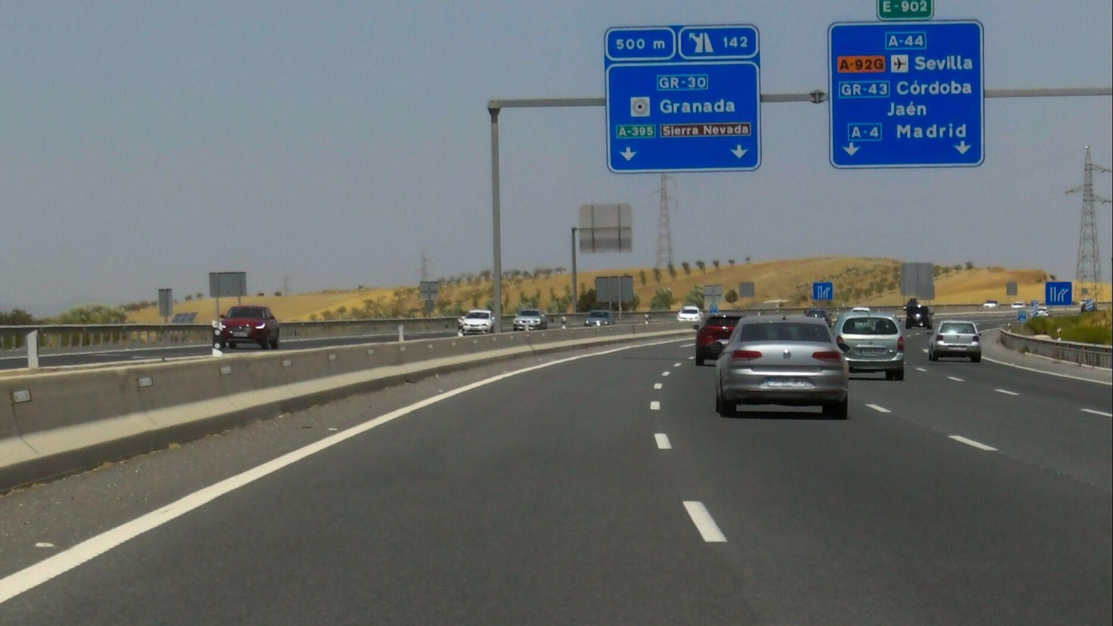 Estado de la Autovia dirección a la costa de Granada durante el 31 de julio de 2024 Estado de la Autovia dirección a la costa de Granada durante el 31 de julio de 2024
