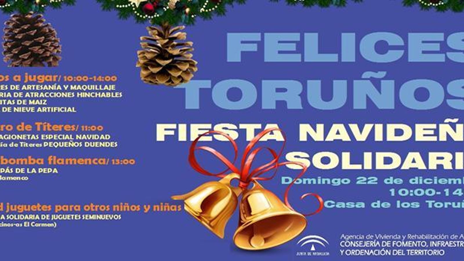 Cartel de la fiesta de Navidad en Los Toruños