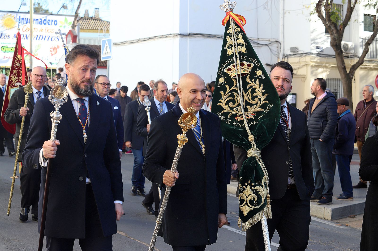 Imágenes del ambiente en la procesión de San Sebastián