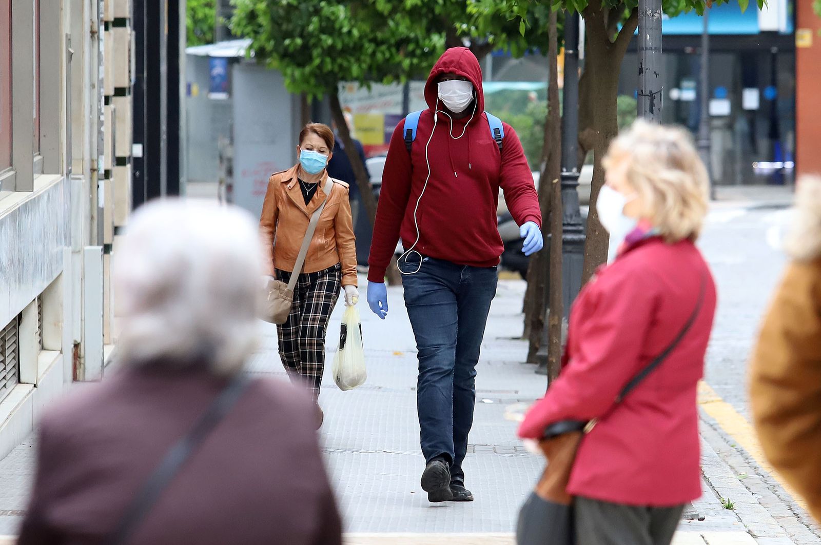 Imágenes del uso de la mascarilla para prevenir el contagio por coronavirus