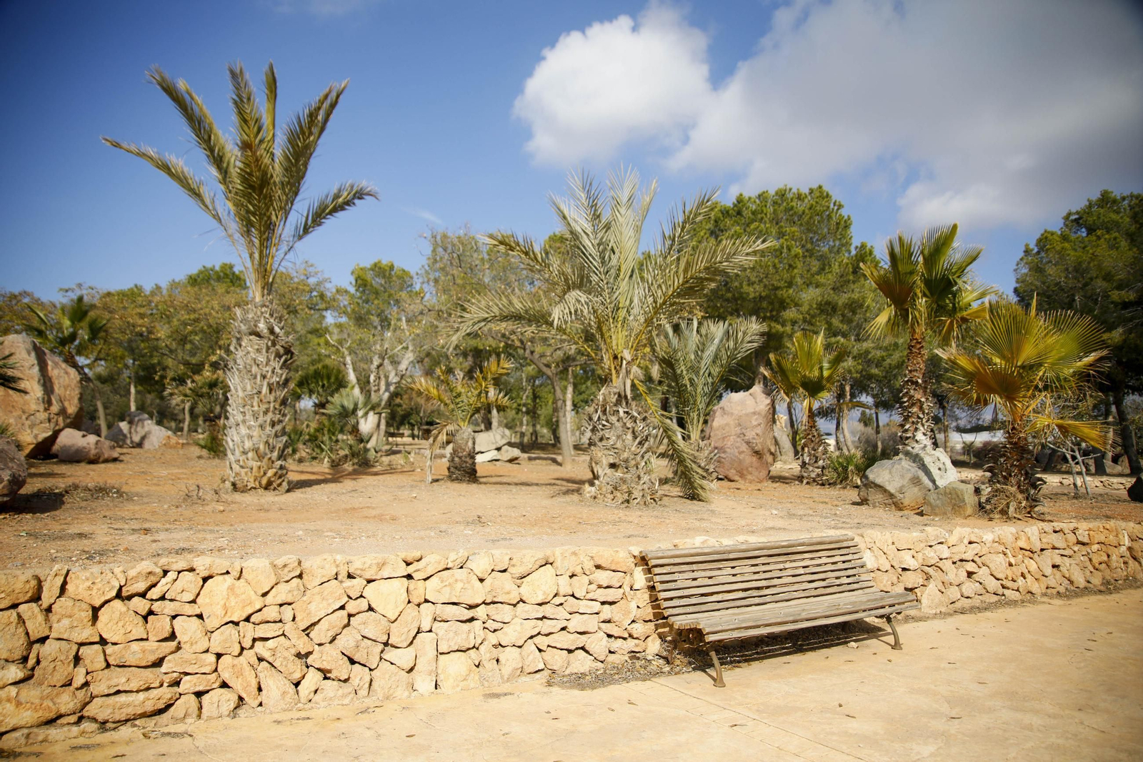 Imágenes de las obras en el parque del Boticario de Almería