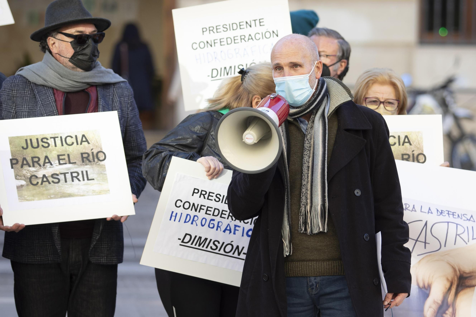 Un momento de la concentración en Granada