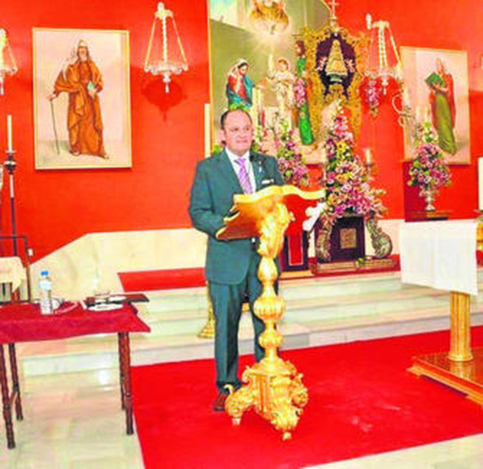 José Martín Pérez Jiménez, durante su pregón al Rocío.