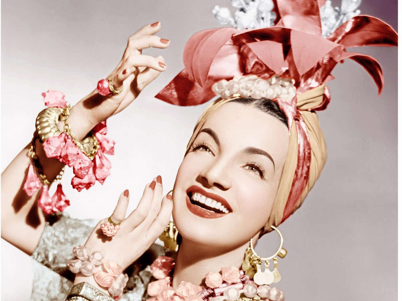 La actriz y cantante de origen portugués Carmen Miranda