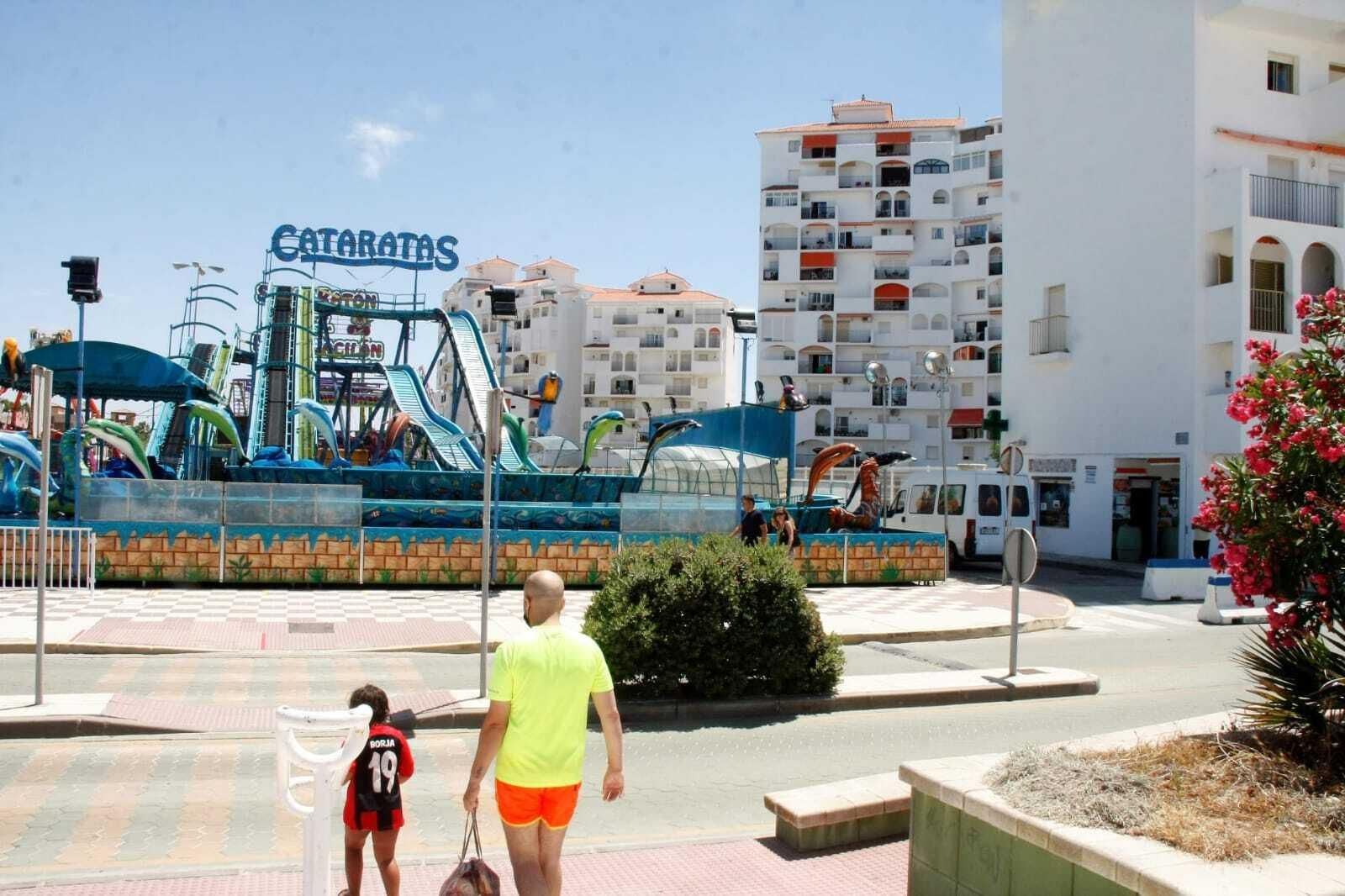 Las atracciones de feria de Valdelagrana.