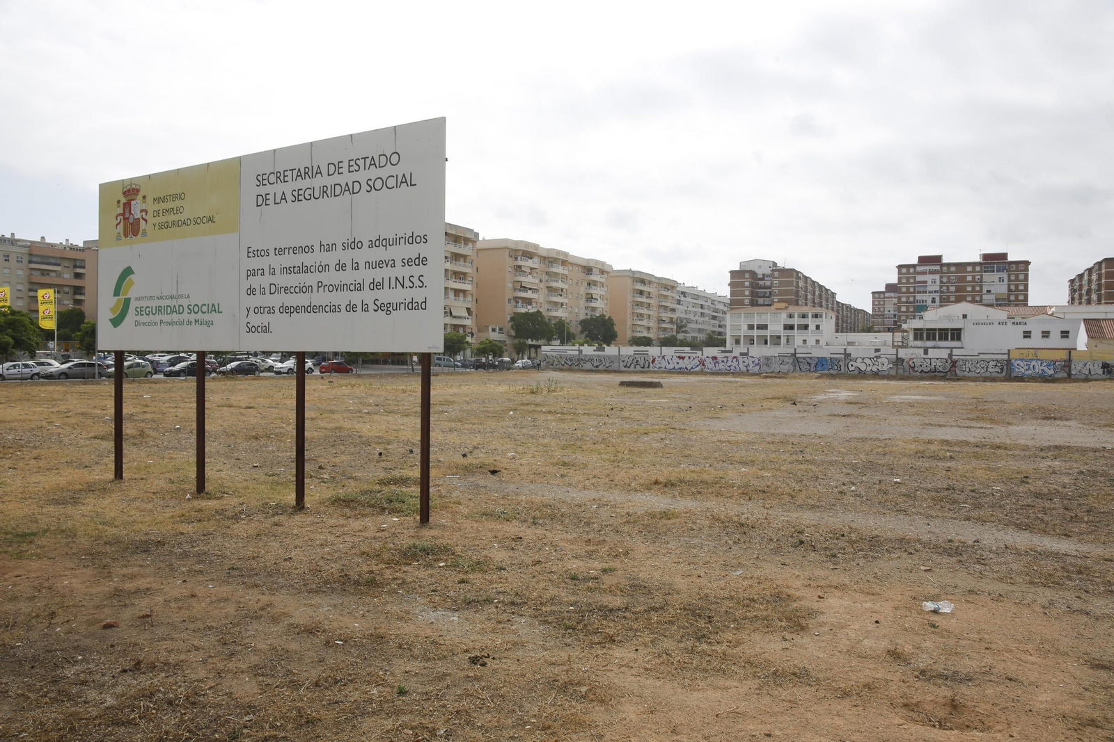 La parcela comprada por el Ayuntamiento, cuando estaba prevista para sede de la Seguridad Social. La parcela comprada por el Ayuntamiento, cuando estaba prevista para sede de la Seguridad Social.