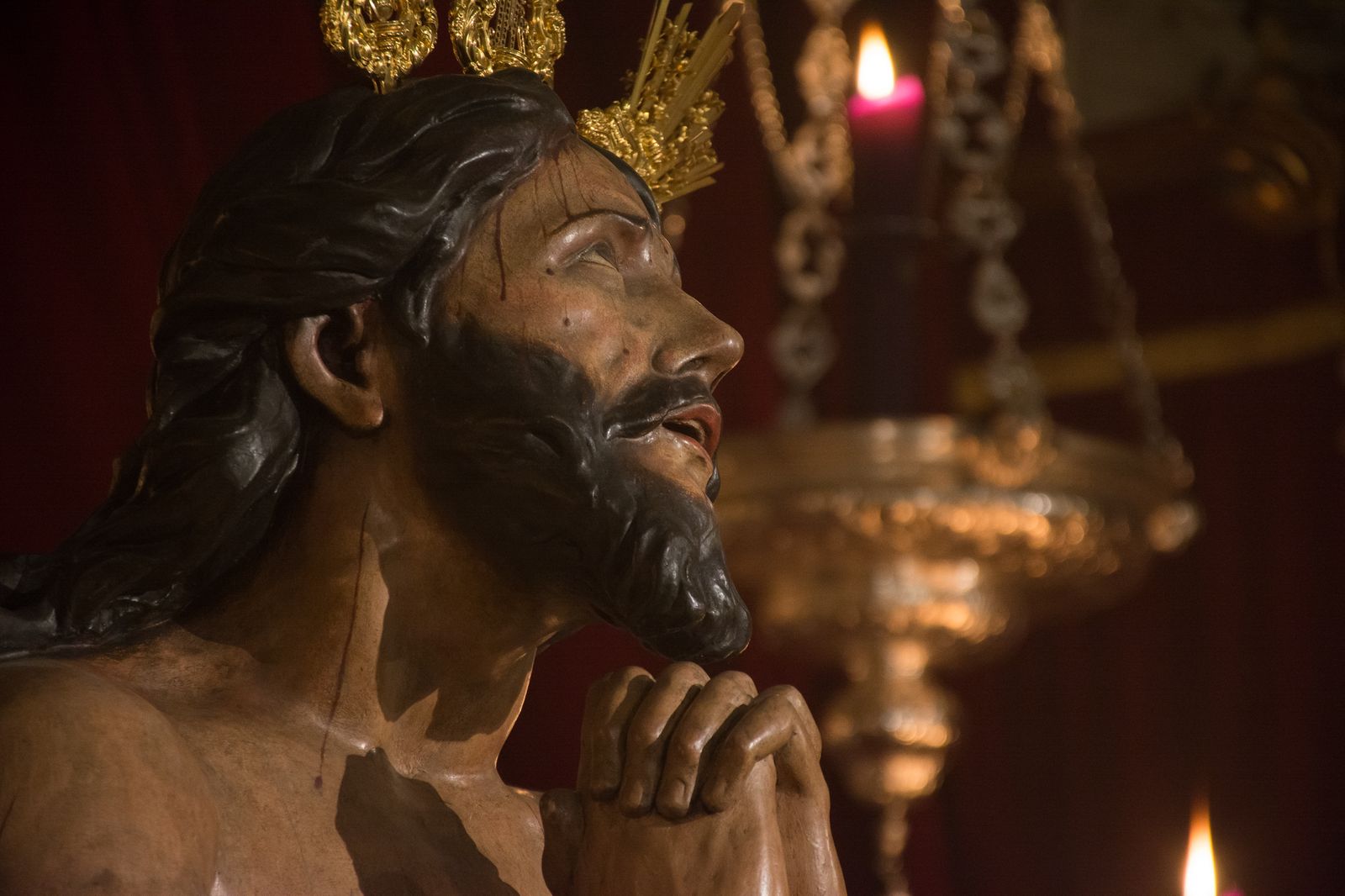 Besapiés a Nuestro Padre Jesús de las Penas, de la Hermandad de la Estrella