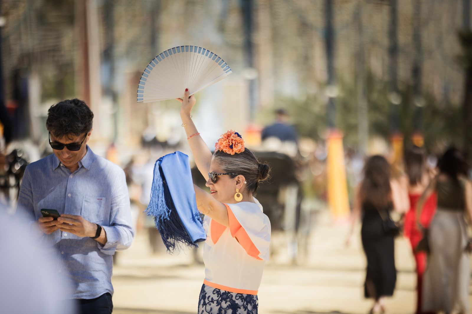 Calor y ambiente en el último día de la Feria de Jerez
