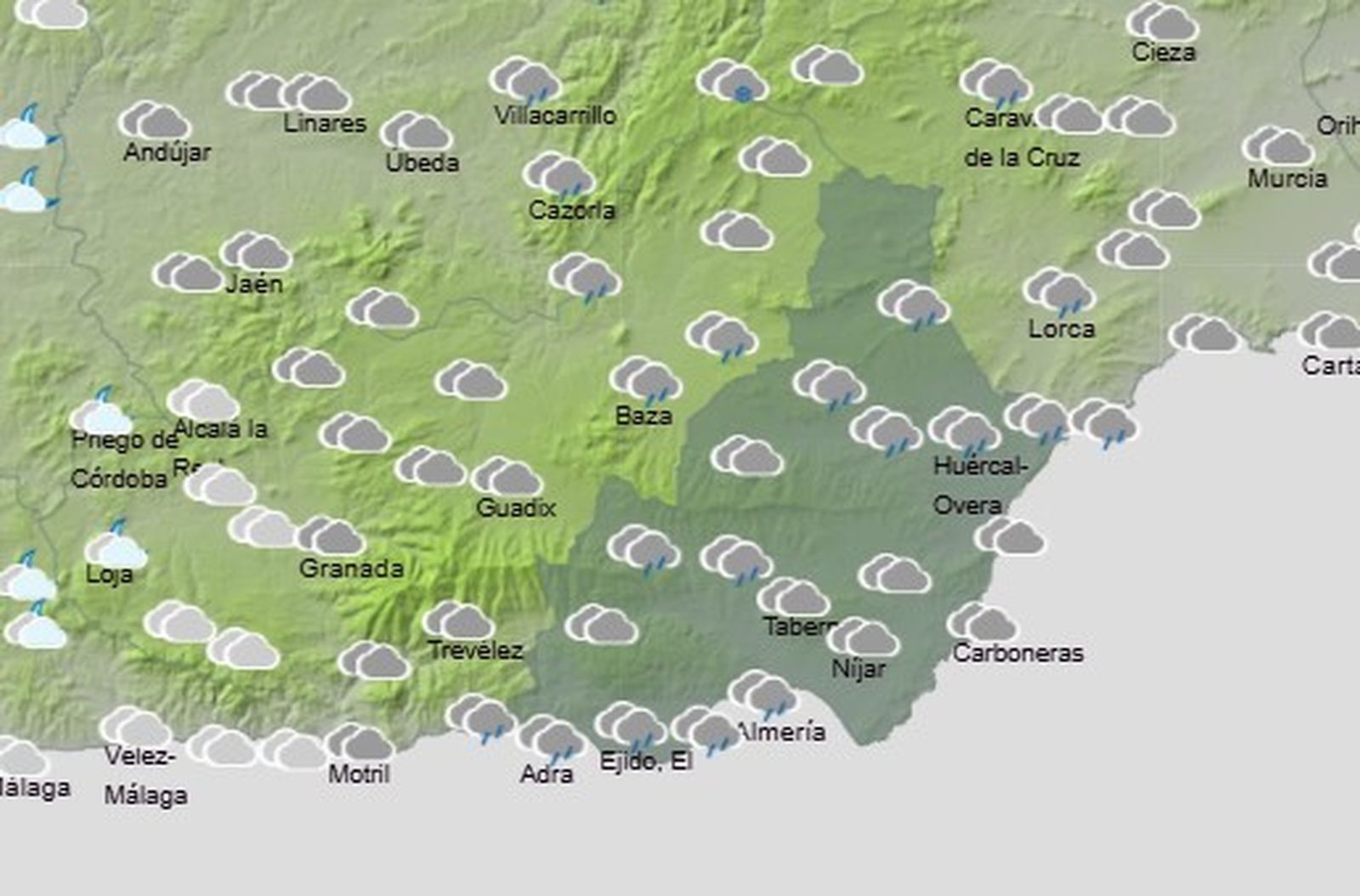 El tiempo que le espera a Almería para este final de semana.