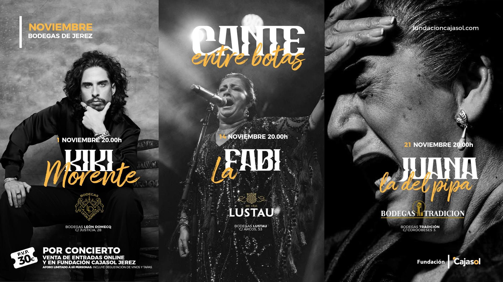 Cartel anunciador de Cante entre botas. Cartel anunciador de Cante entre botas.