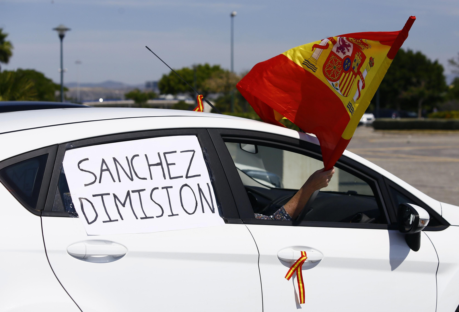 Las fotos de la caravana de protesta de Vox en Málaga