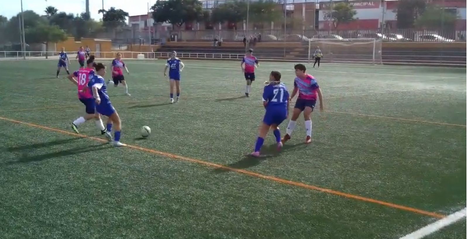 Una imagen del último partido de las jerezanas.