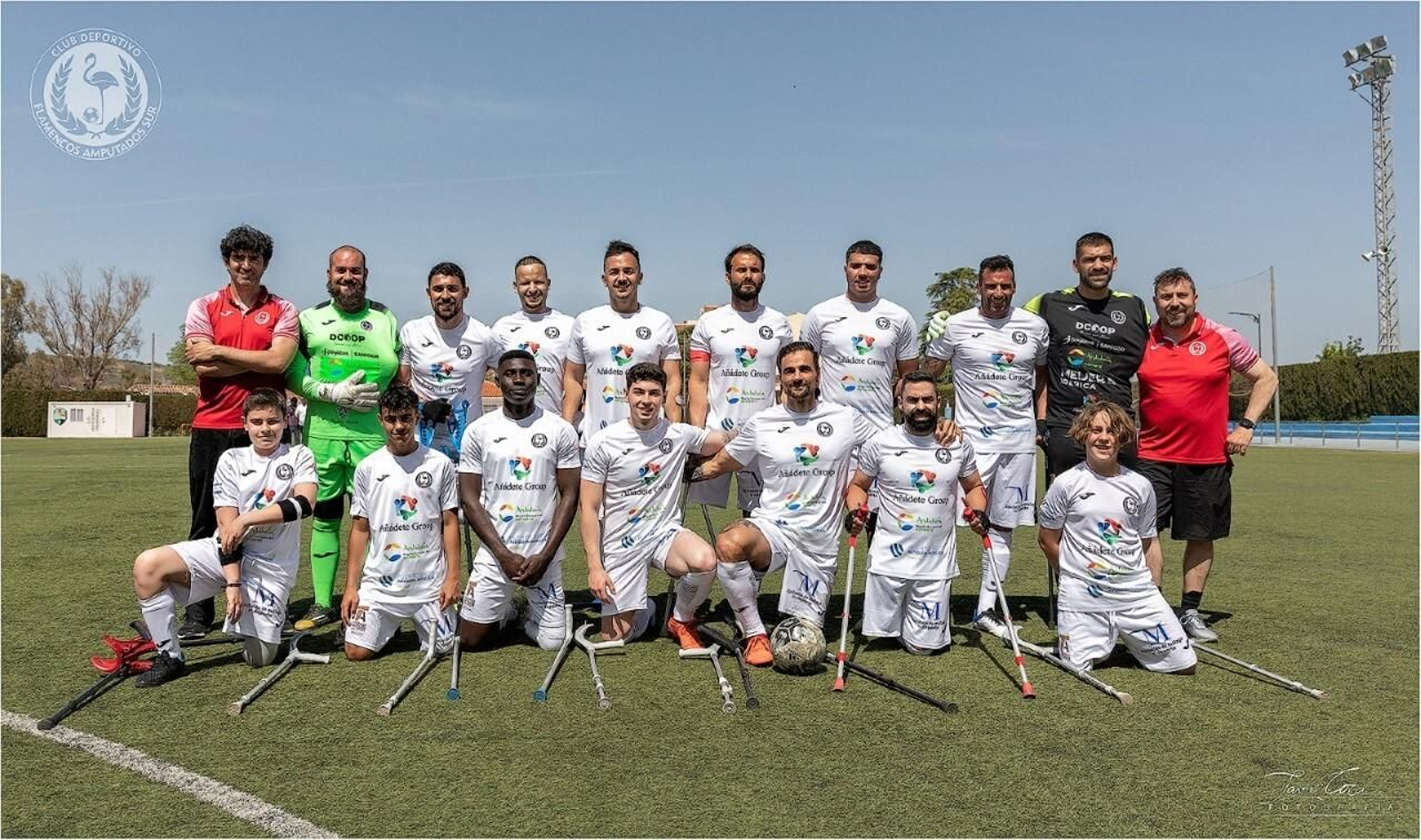 La plantilla del Flamencos Amputados del Sur