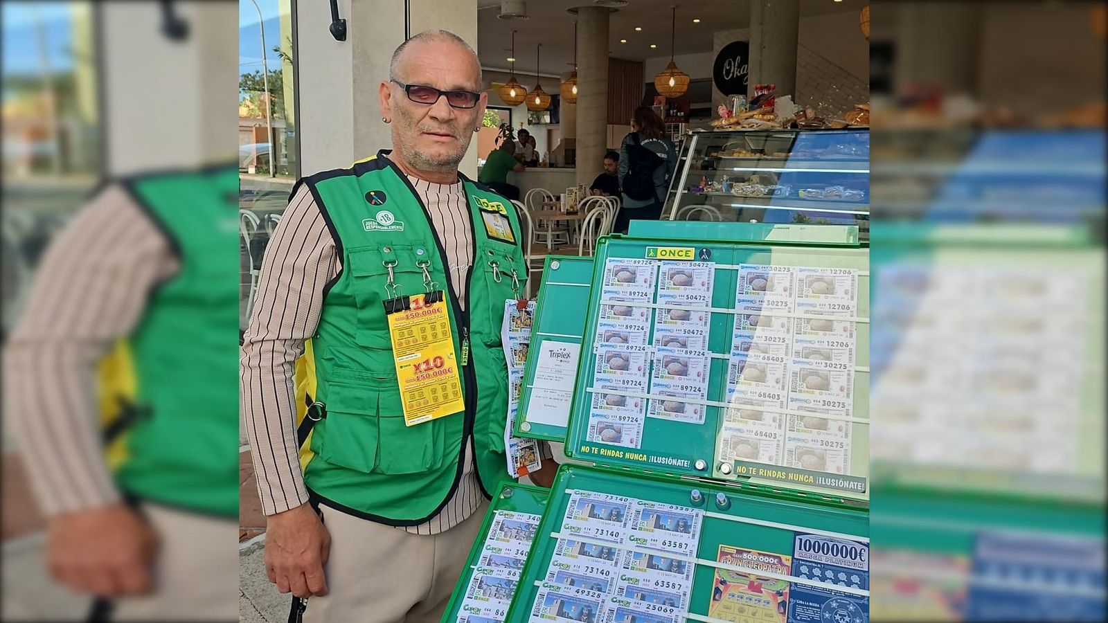Jesús Rodríguez, vendedor de la ONCE desde 2015.