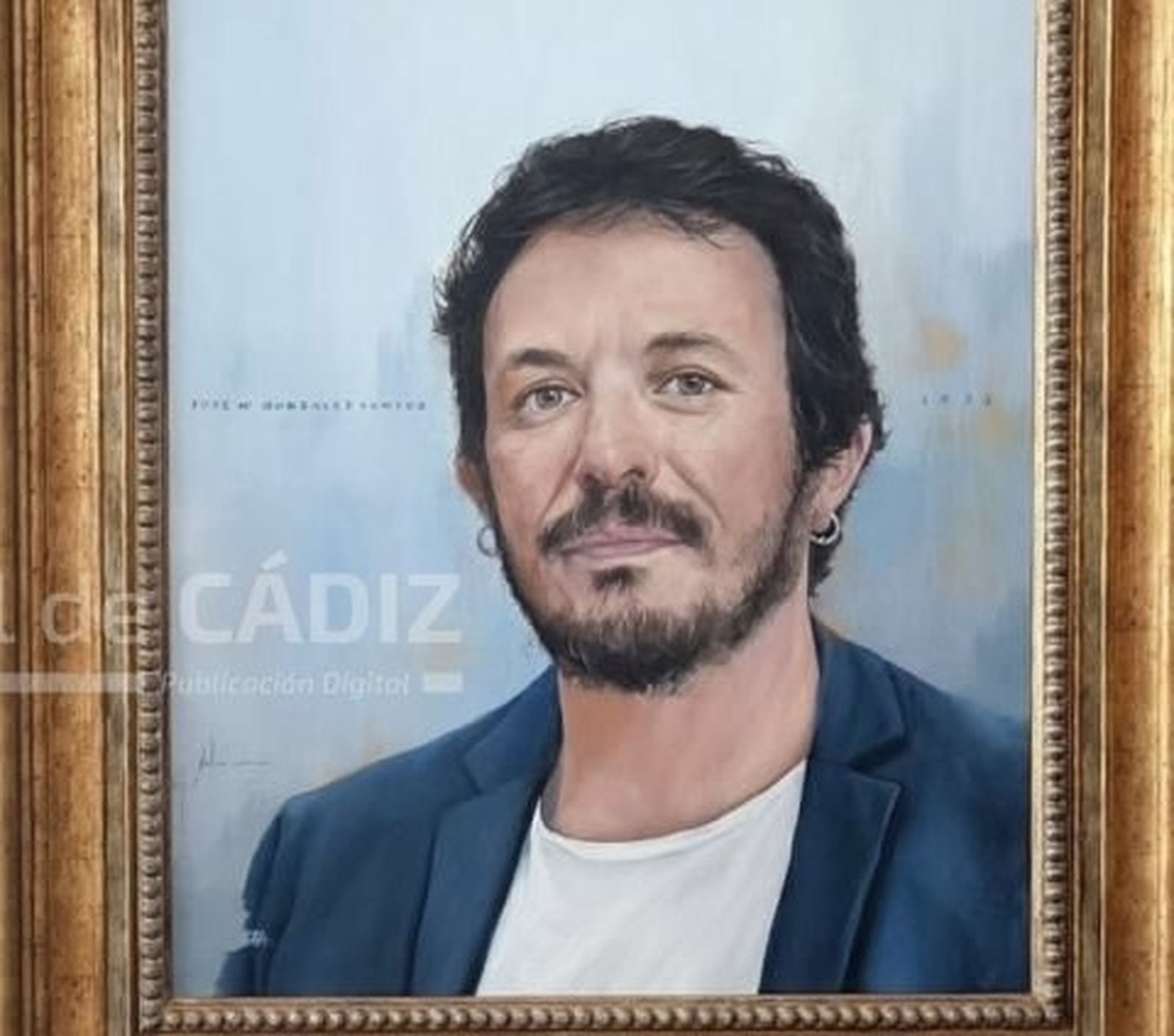 Retrato en la Zona Franca. Obra de Julián Delgado