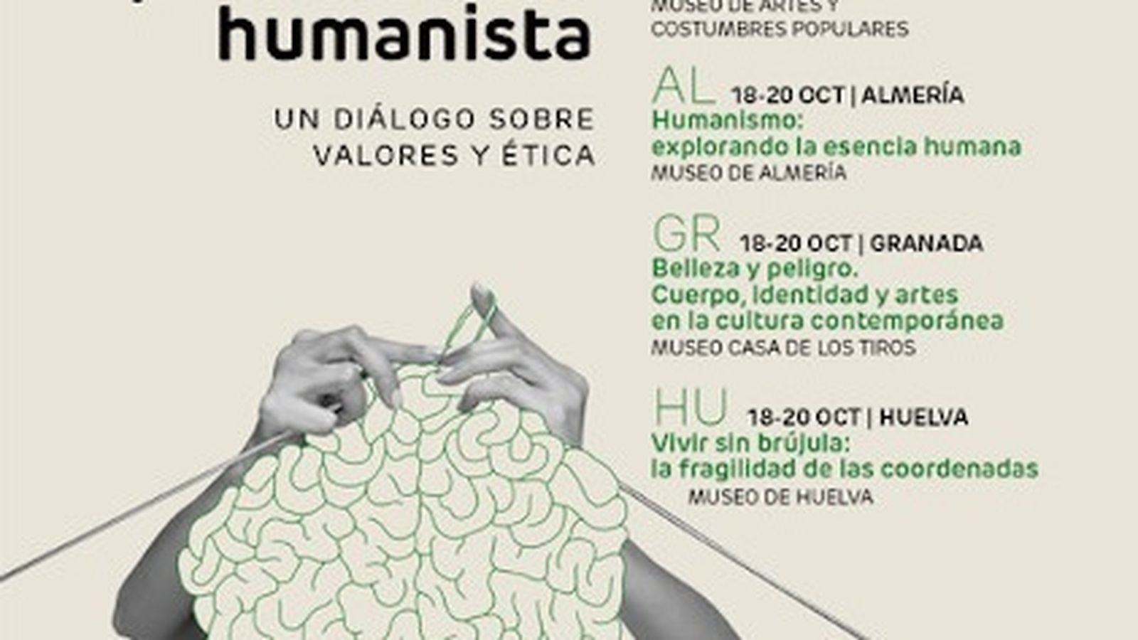 Cartel de las jornadas sobre pensamiento humanista