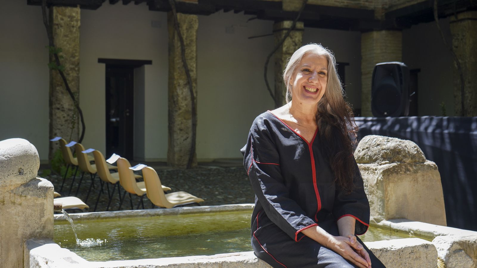 María Pagés, antes de recibir el reconocimiento.