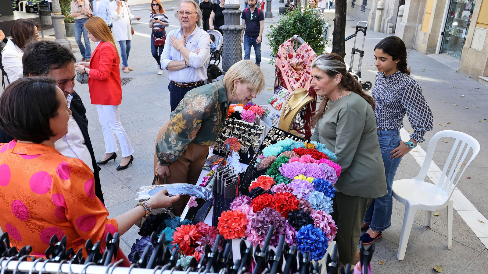 El centro de Jerez lleno este sábado
