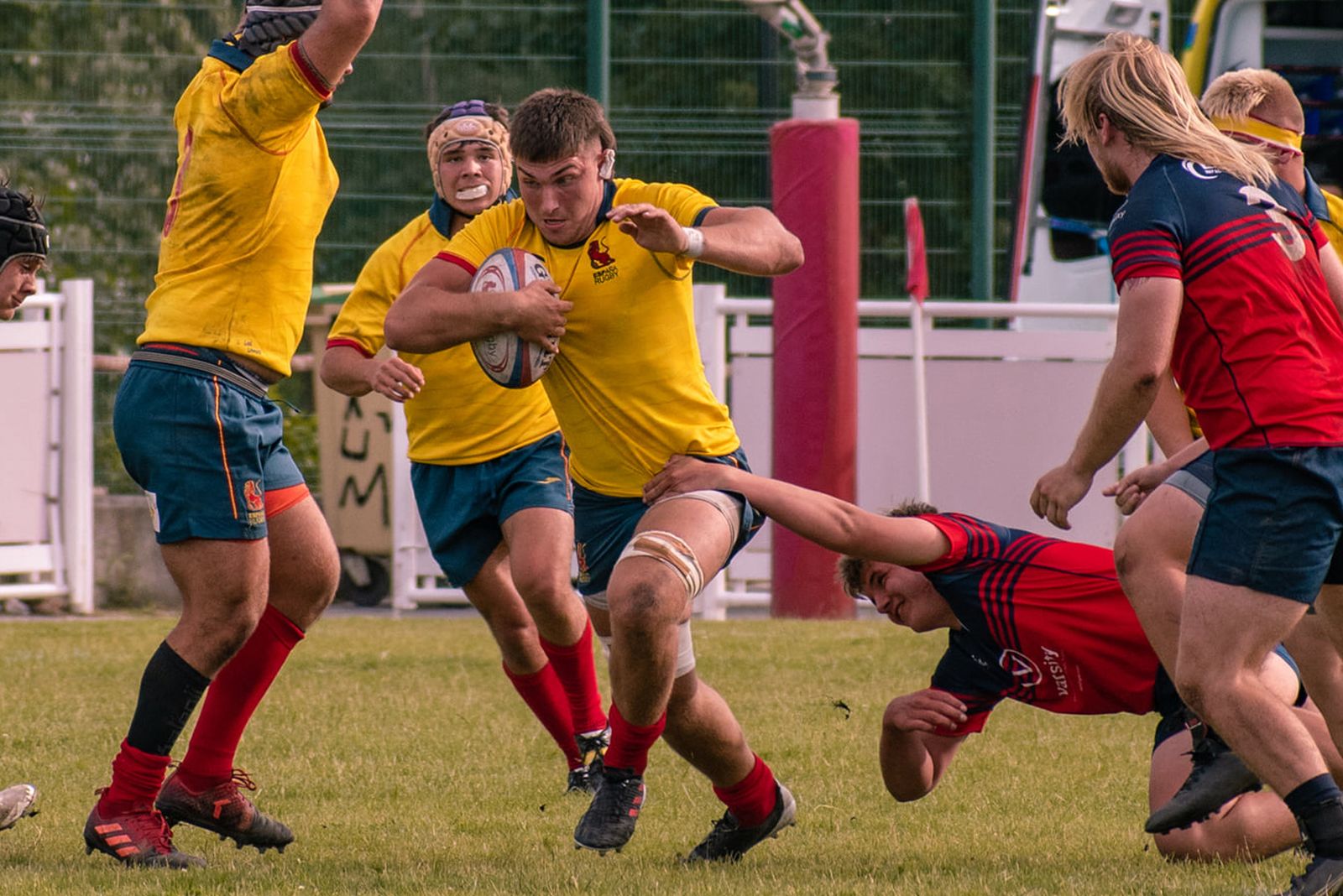 Maxim Ermakov, en un partido con la selección española sub 18.