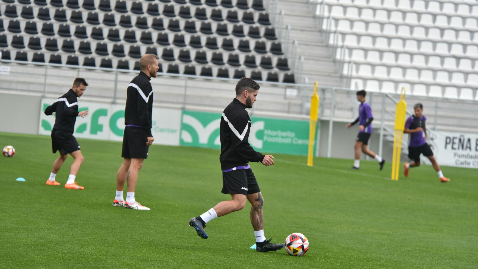 Las fotos del primer entrenamiento de Pitu y Rafa Ortiz con la Balona
