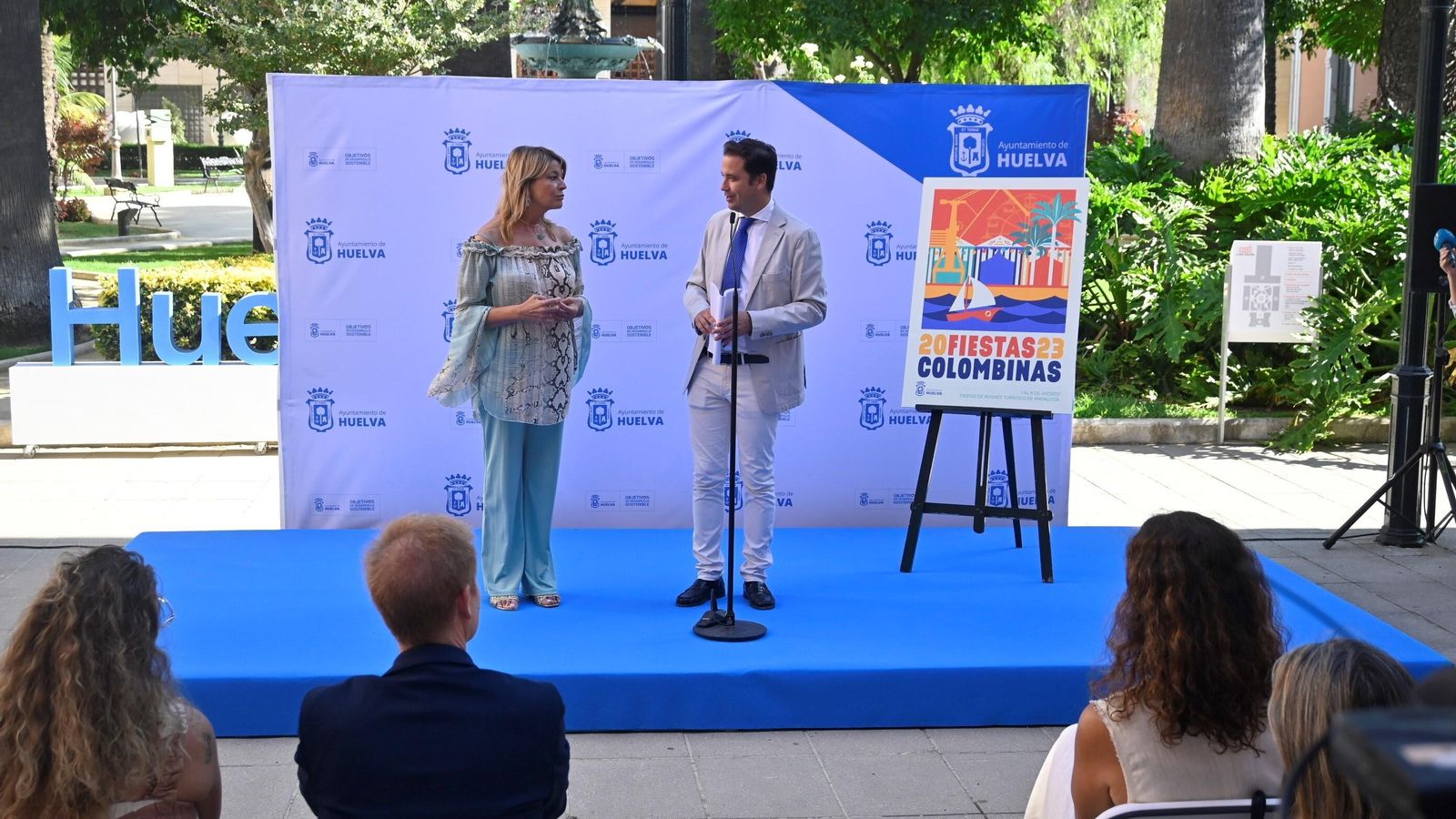 Presentación de las Colombinas 2023 en el Ayuntamiento de Huelva.