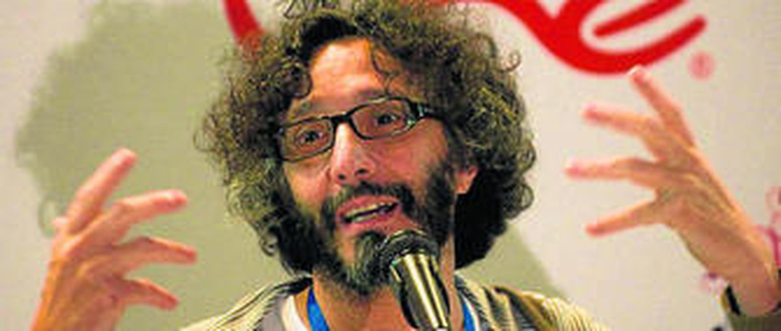 Fito Páez, muy expresivo, ayer, en Medellín.