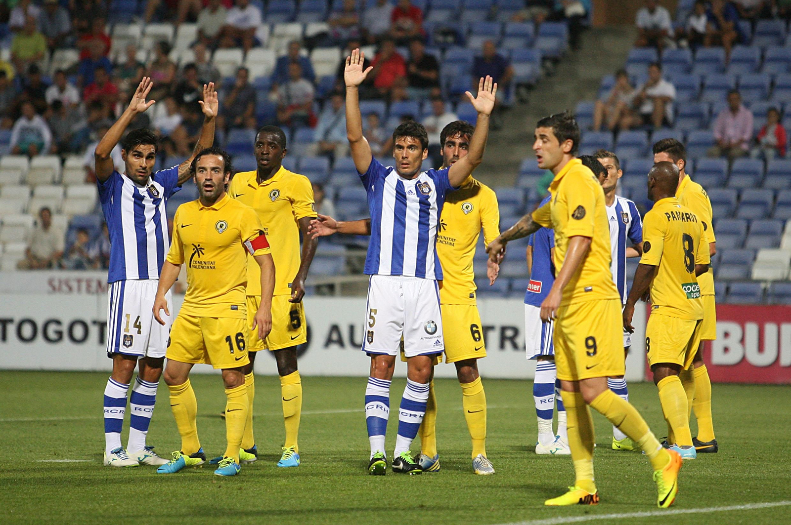 Imagen de la última visita del Hércules al Nuevo Colombino.