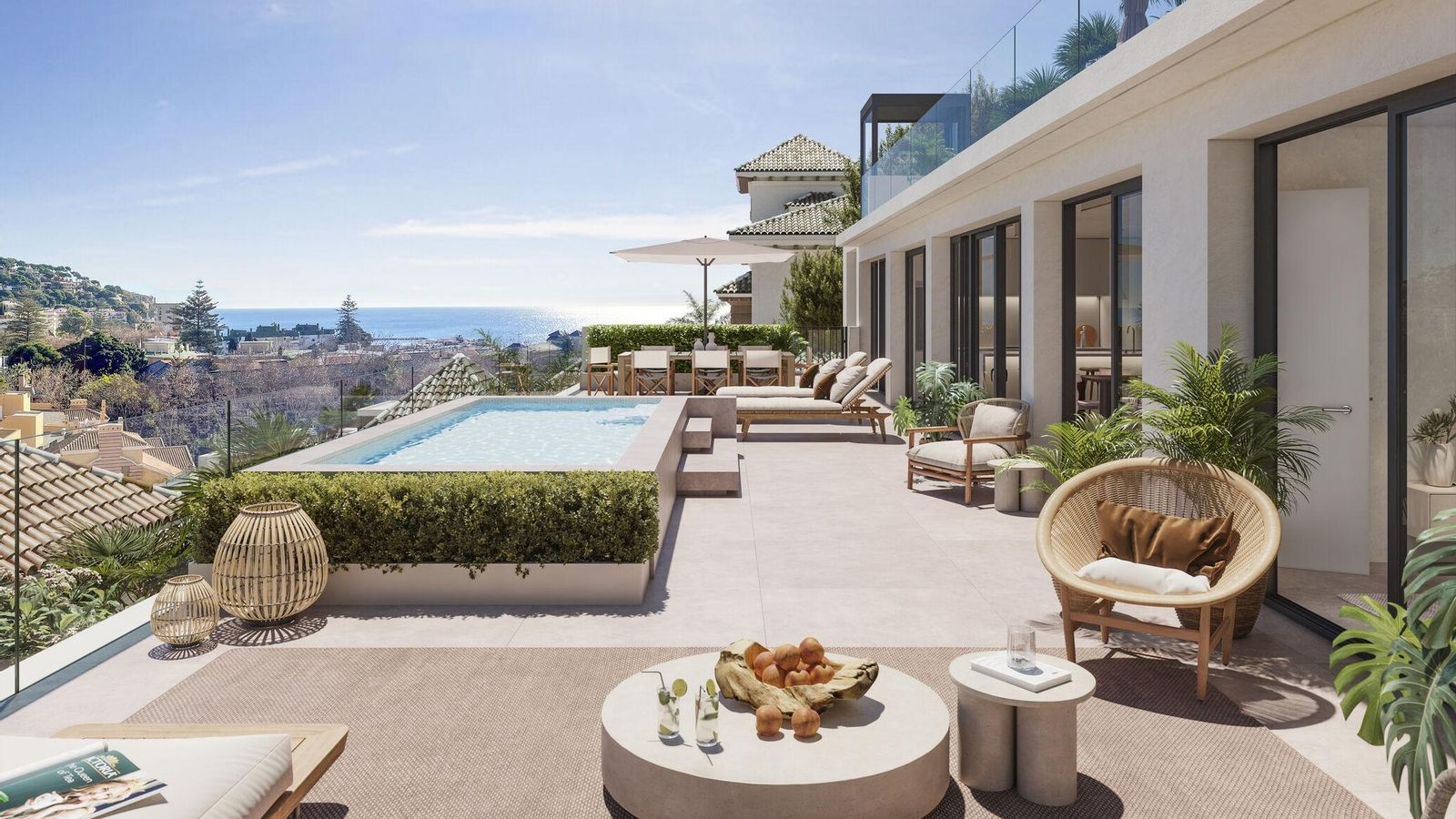 Ofrece 18 viviendas de uno a cuatro dormitorios, con rooftop, gimnasio, zona chill-out y dos piscinas panorámicas.