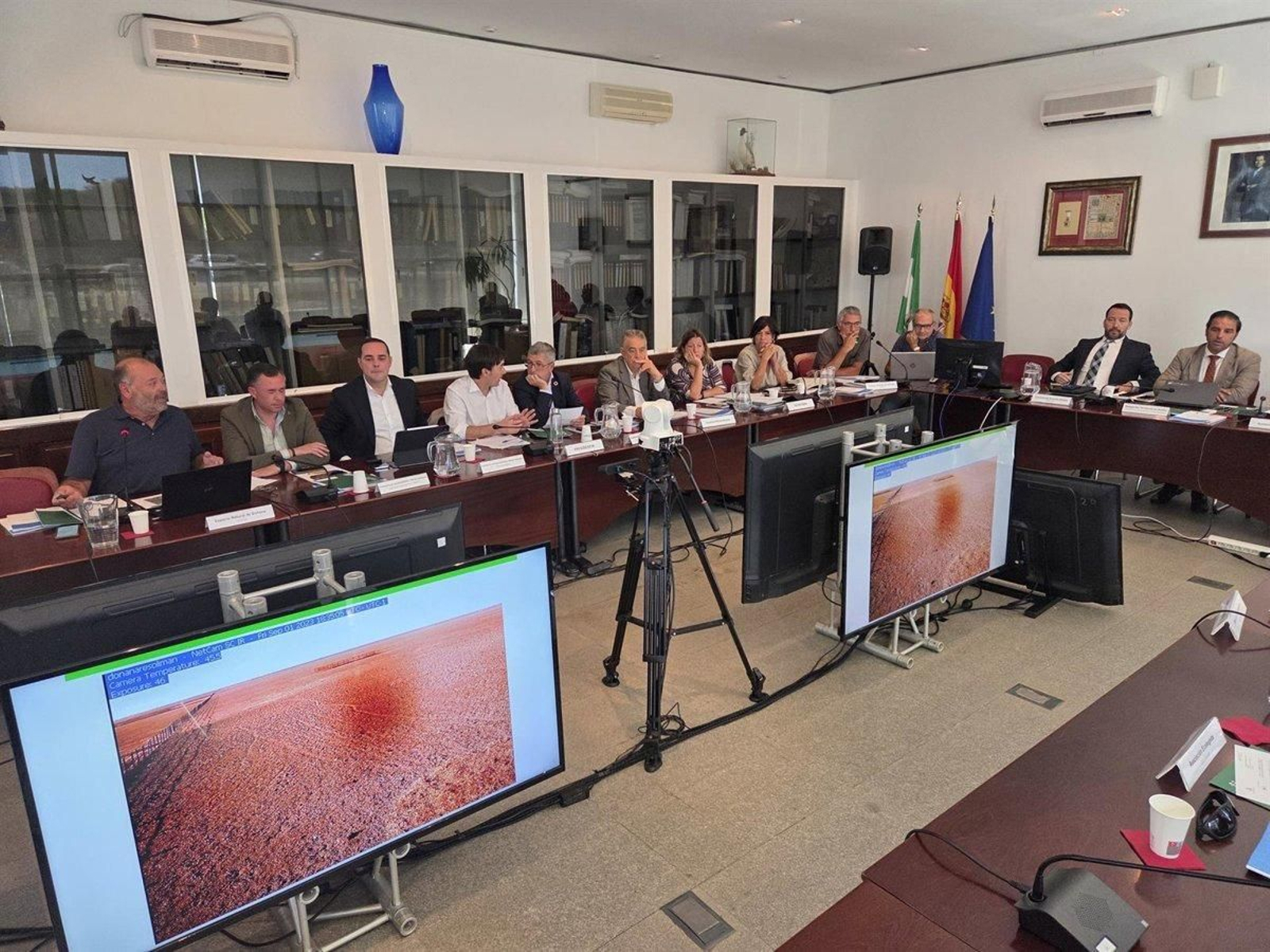 Pleno Extraordinario del Consejo de Participación de Doñana el pasado 16 de octubre para tratar el deslinde de las marismas.