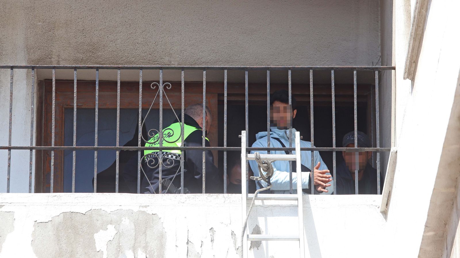 Desalojo del edificio La Escalinata