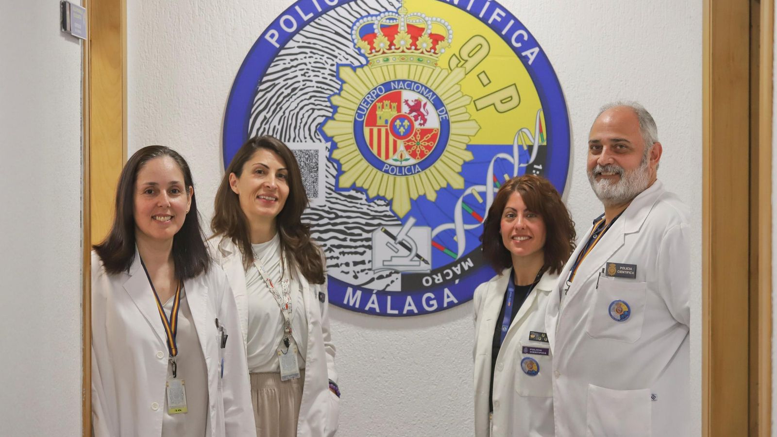 El equipo de la  Policía Científica  de Málaga.