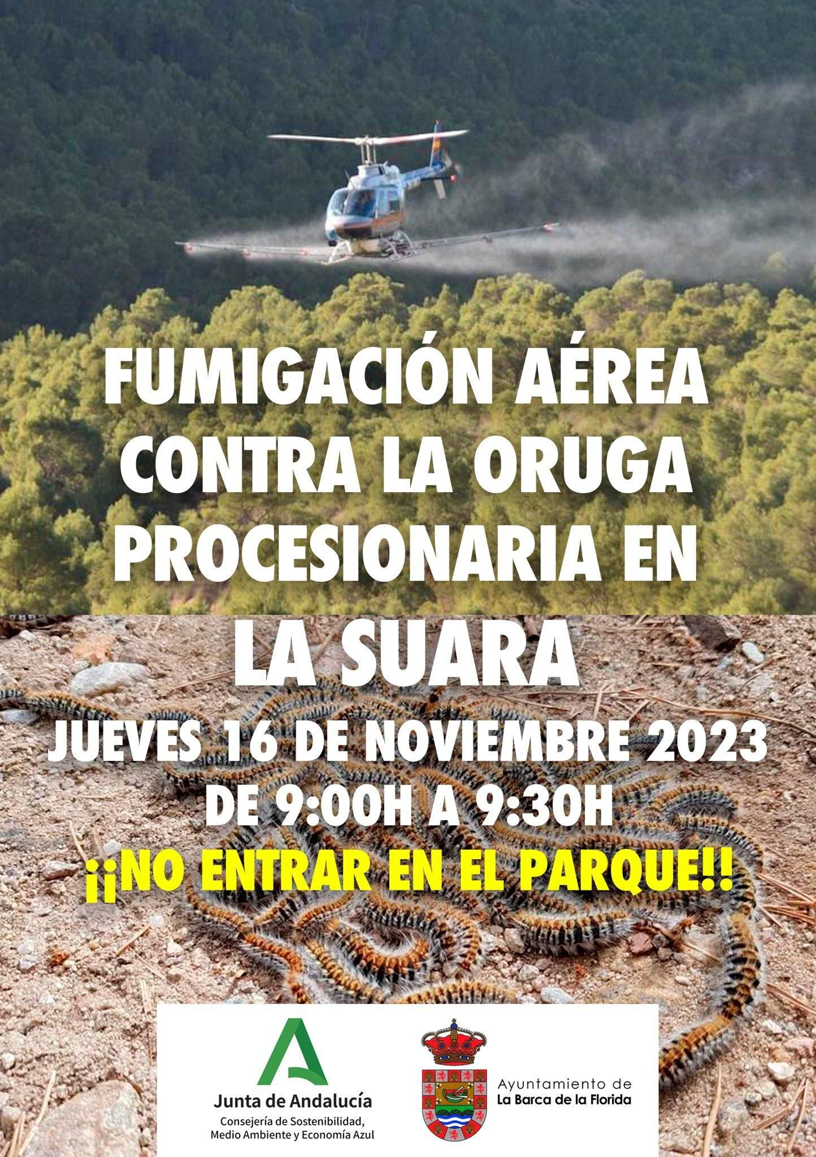 Cartel de la fumigación.