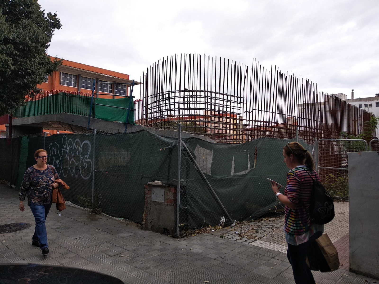 Obras del Archivo Provincial, paralizadas desde hace más de un año.