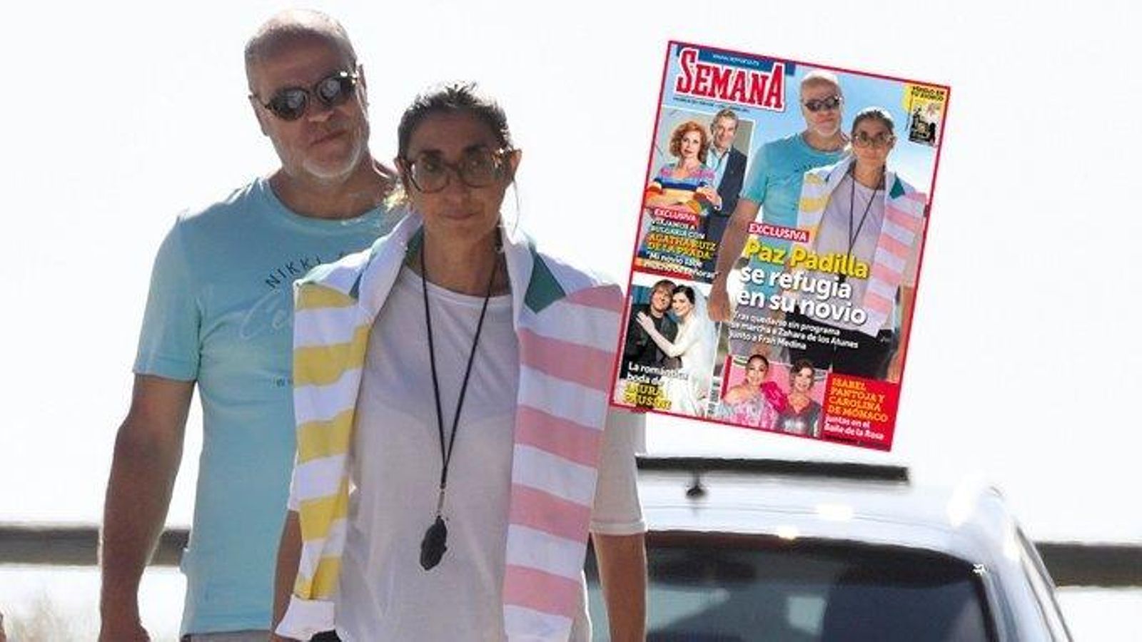 Paz Padilla y Fran Medina en la portada de 'Semana'