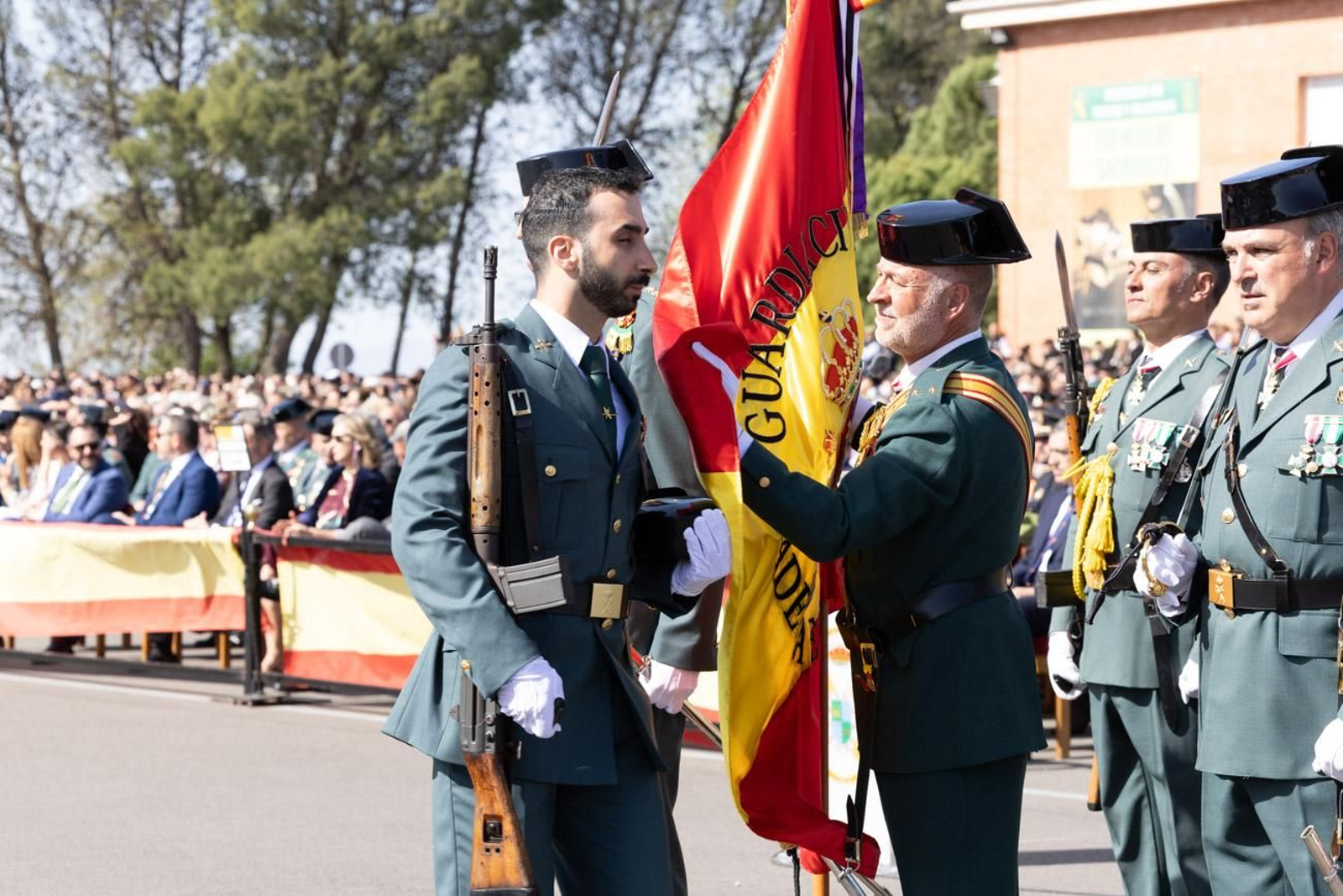 Acto de jura de bandera de la 130ª promoción de guardias civiles de la Academia de Baeza