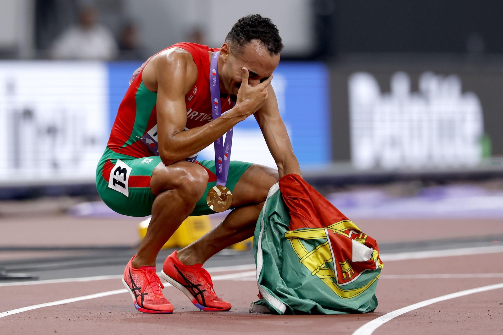 Las fotos de la lesión de Jordan Díaz y del resto de la jornada del Mundial de atletismo