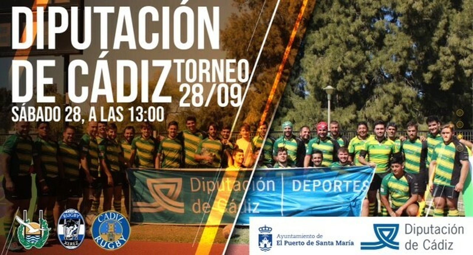 Cartel del Torneo Diputación 2019 de rugby, que se disputa en El Puerto.