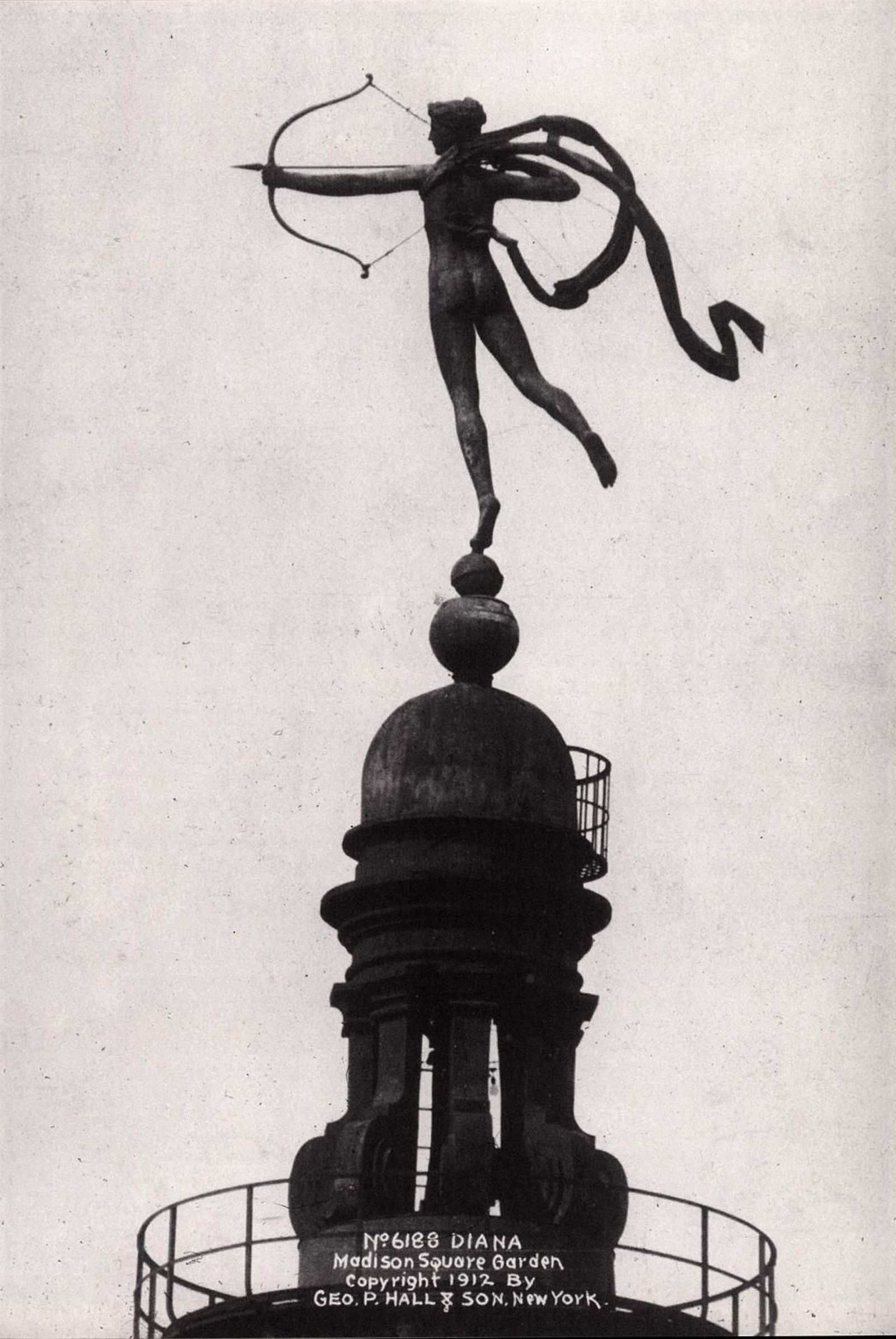 La Diana Cazadora neoyorquina en su antiguo emplazamiento