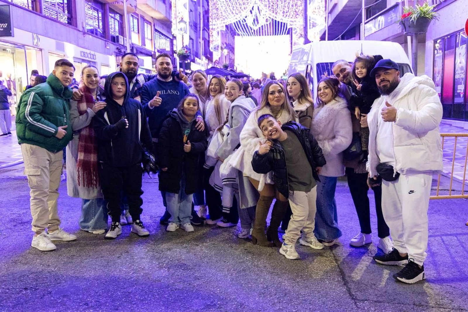 Iluminación navideña de la calle Bernabé Soriano