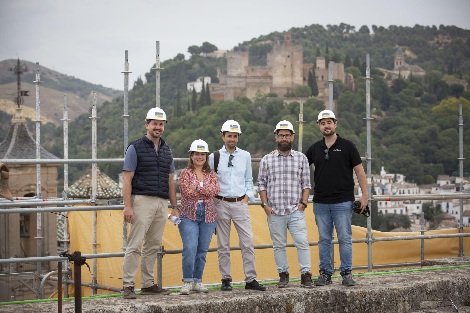 La restauración de la torre de la Catedral de Granada, desde dentro