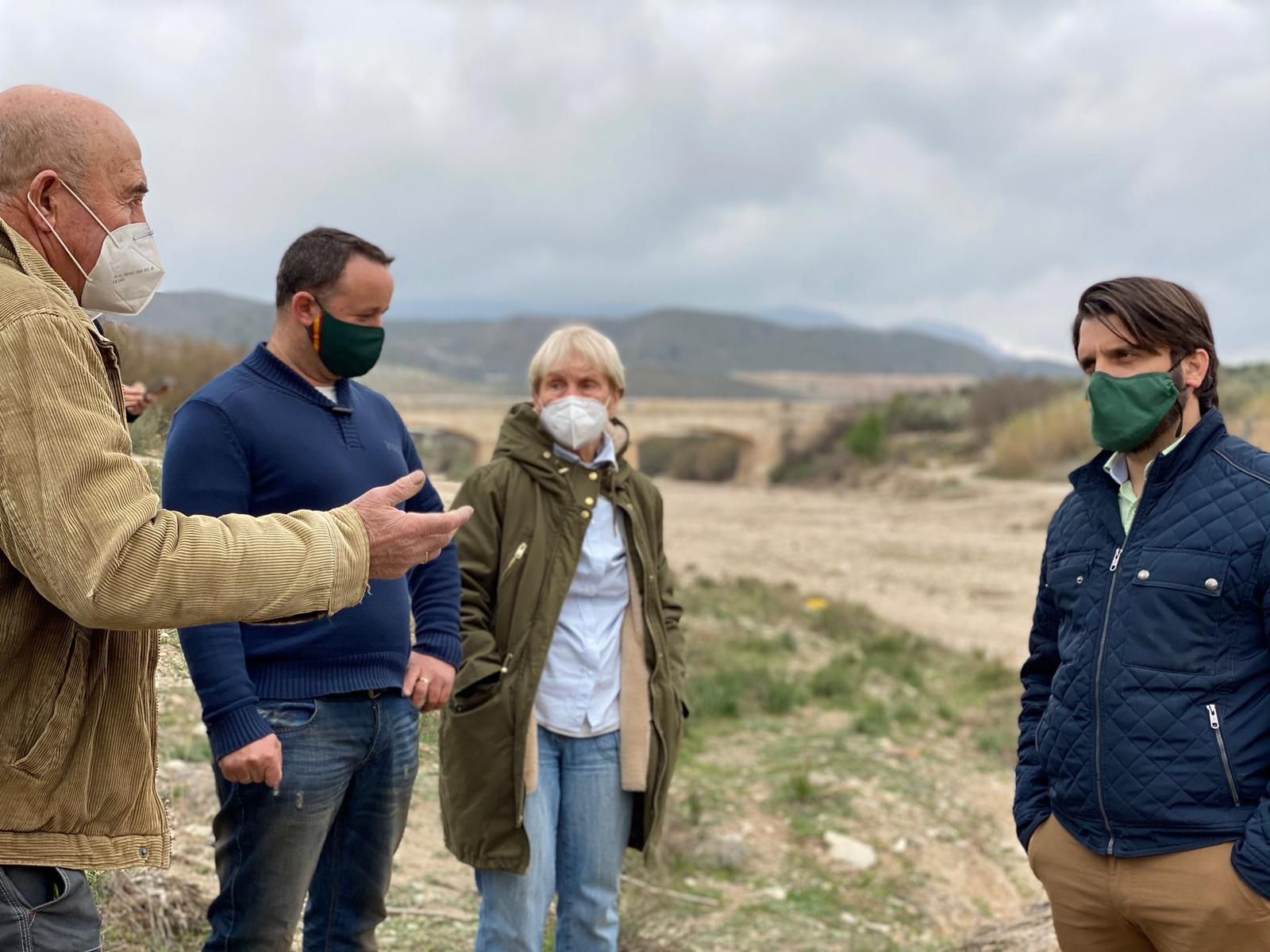 Juan Francisco Rojas, en su visita a Vélez Rubio.