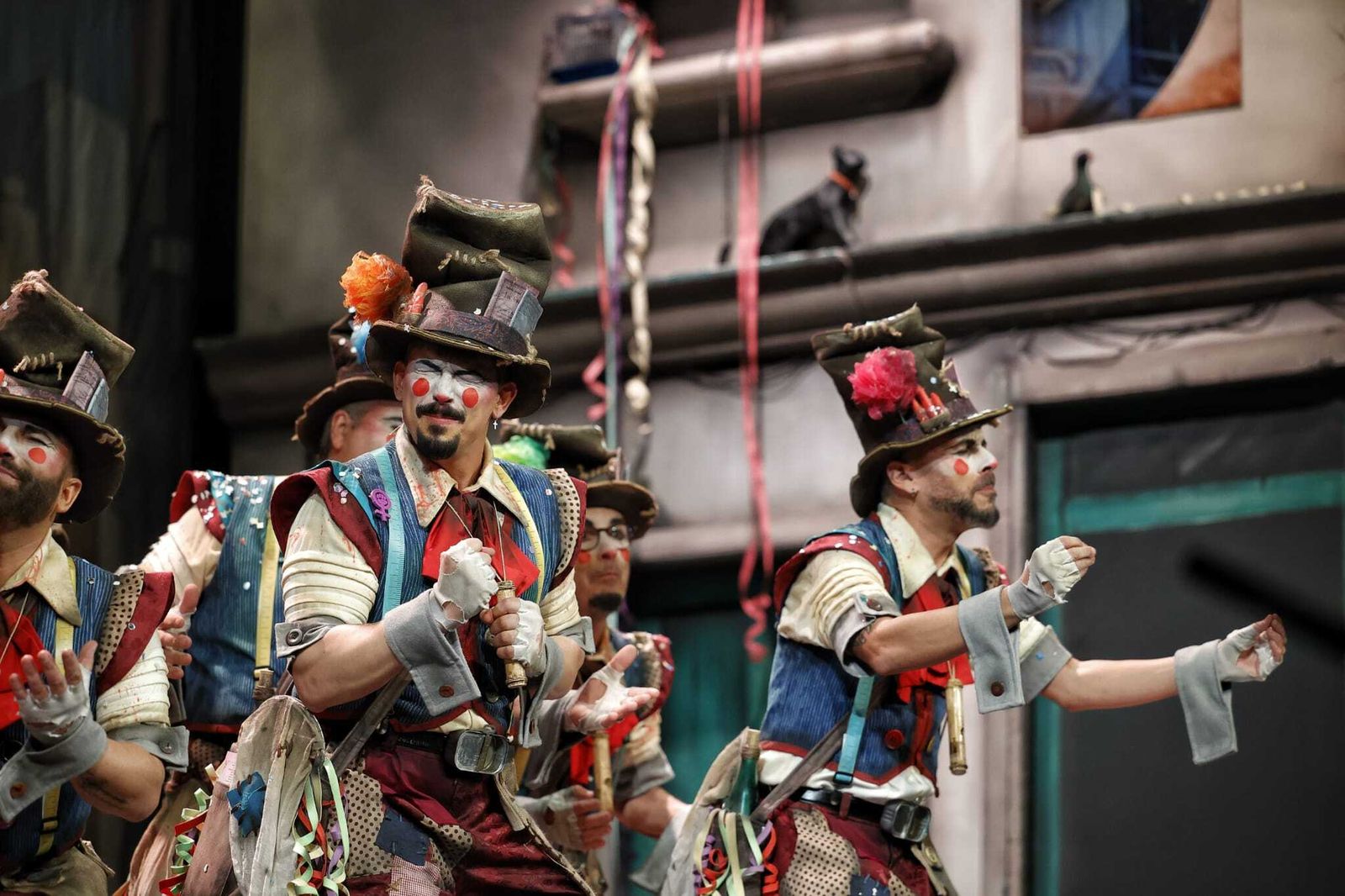 Comparsa 'Los colaores', una comparsa de toda la vida'.