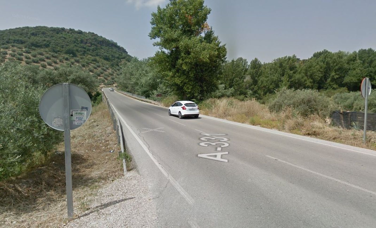 Carretera A-331, cerca de Rute, donde ha sido localizado el cadáver.