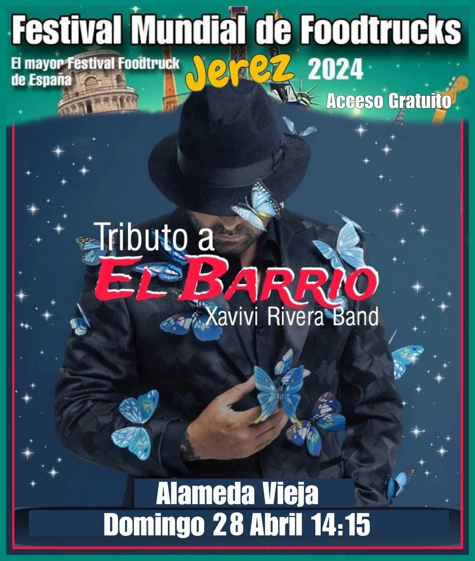 Cartel de la actuación prevista este domingo. Cartel de la actuación prevista este domingo.