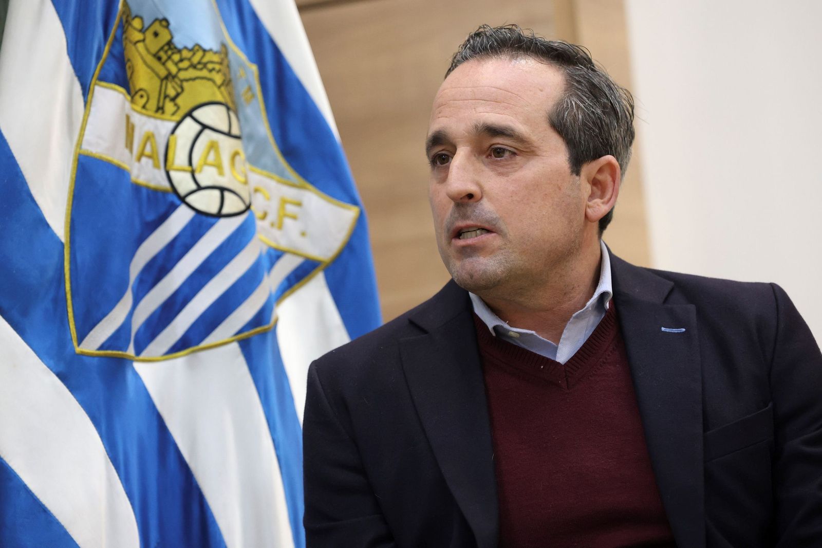 Las fotos de la entrevista con Kike Pérez, director general del Málaga CF