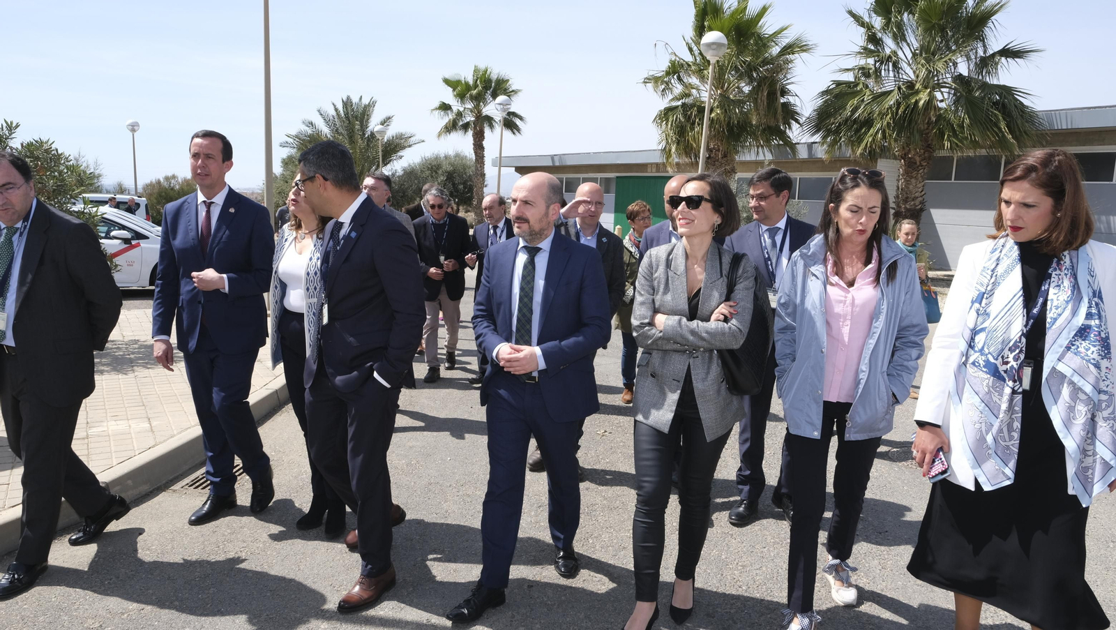 Imágenes de la inauguración del proyecto 'Life Phoenix' de AQUALIA, en la depuradora EDAR El Toyo