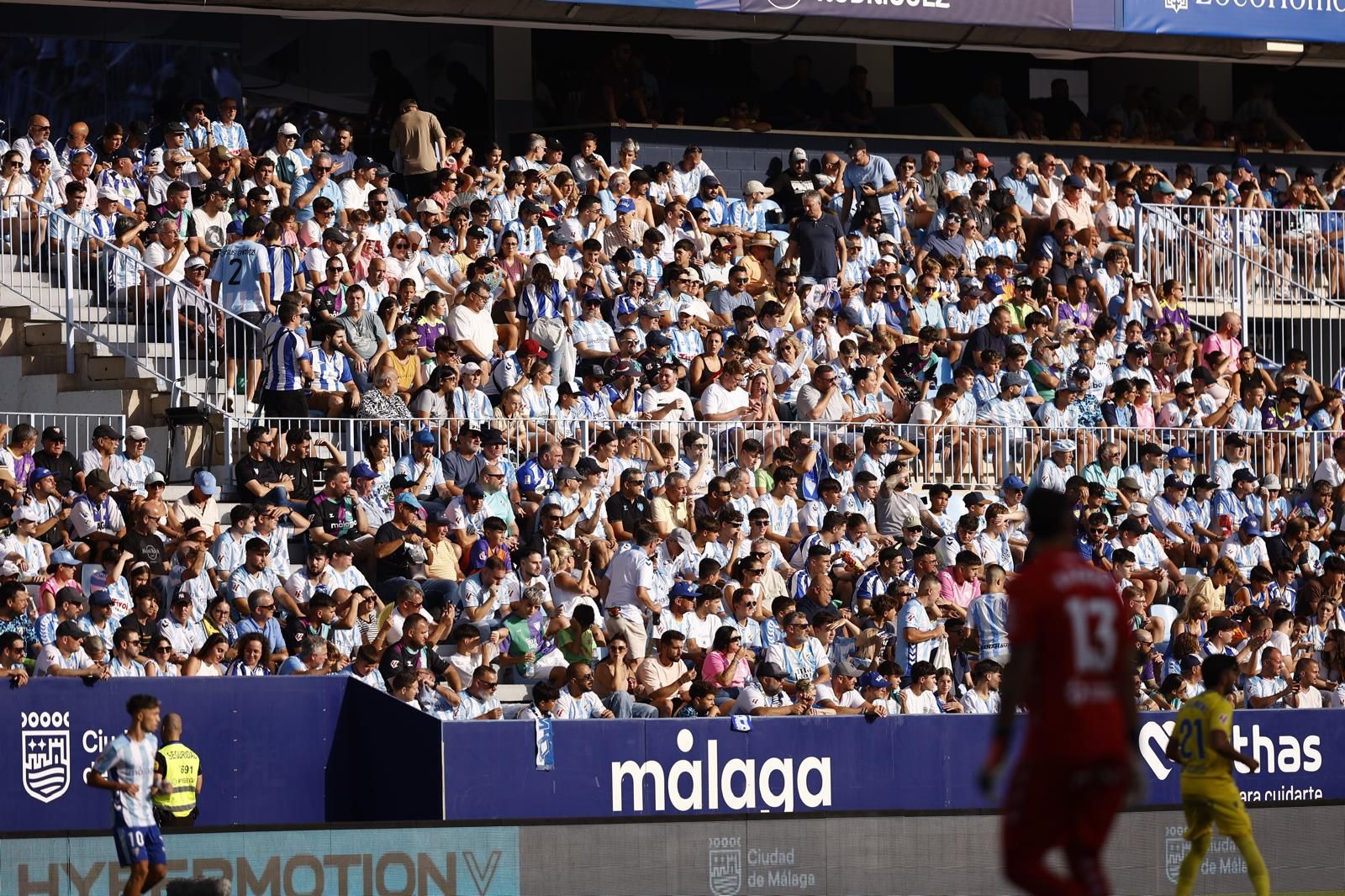 Búscate en las gradas de La Rosaleda durante el Málaga CF-Cádiz