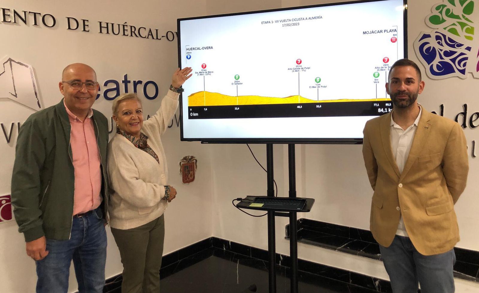 Presentación de la prueba en el Ayuntamiento de Huércal-Overa.